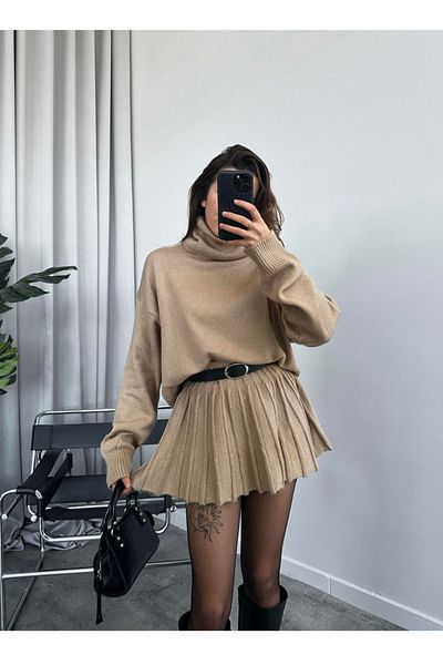 Bak'ap Viral Knitwear Set - Skirt and Sweater Design