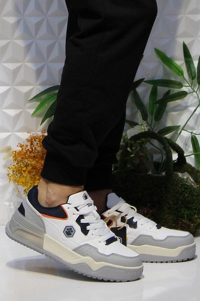 lumberjack Ανδρικά αθλητικά παπούτσια Murrıel White Navy Blue - Άνετο πρωτότυπο προϊόν
