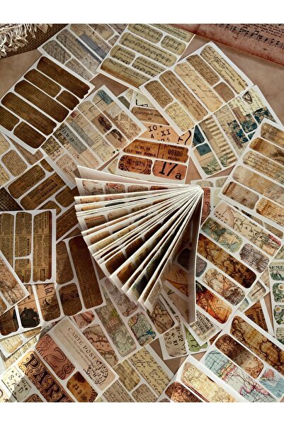 Hume Craft كتيب ملصقات منقوش عتيق من اشي - مجلة رصاصة و سجل قصاصات تحت عنوان