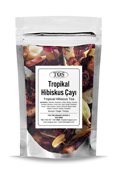 TOS The Organic Spices 40 جرام شاي الكركديه الاستوائي - الأول جودة