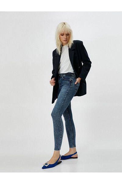 Koton High Waist Jeans Slim Leg - Carmen Jeans