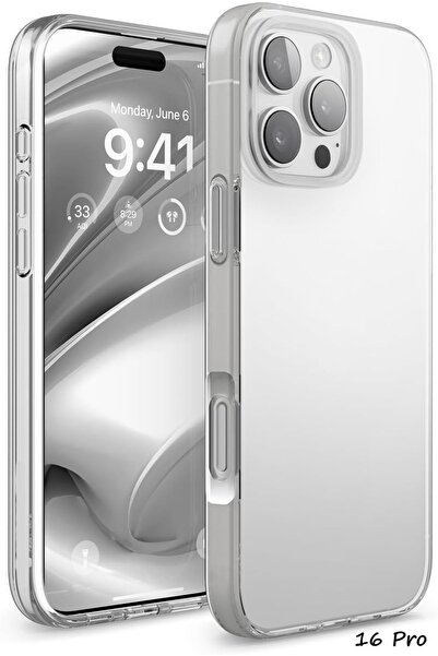 EDELFU حافظة شفافة لهاتف آيفون 16 برو مضادة للخدش والصدمات مع كاميرا وشاشة لا...