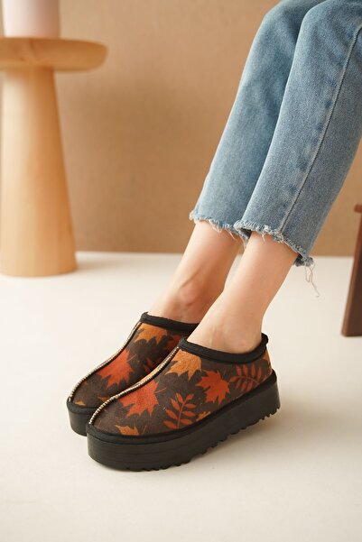 Lively Stylish Αδιάβροχες γούνινες παντόφλες για το σπίτι - Άνετη χοντρή σόλα