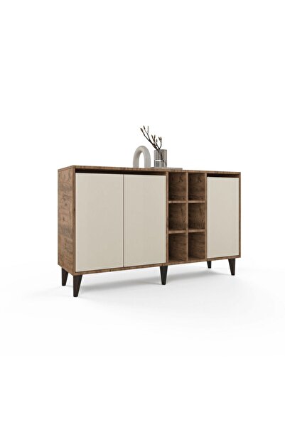 ANZERA Terra Konsol - Atlantik Çam / Beyaz - 3 Kapaklı