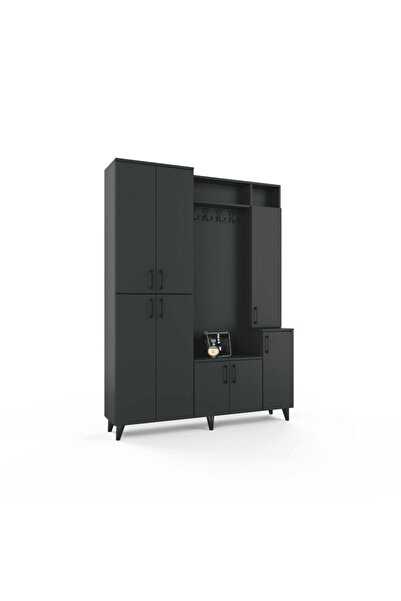 ANZERA Lizbon Portmanto / Vestiyer - Antrasit