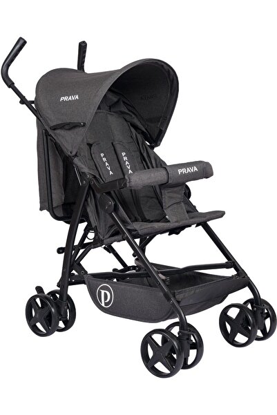 Prava Smart Tam Yatarlı Baston Bebek Arabası Füme