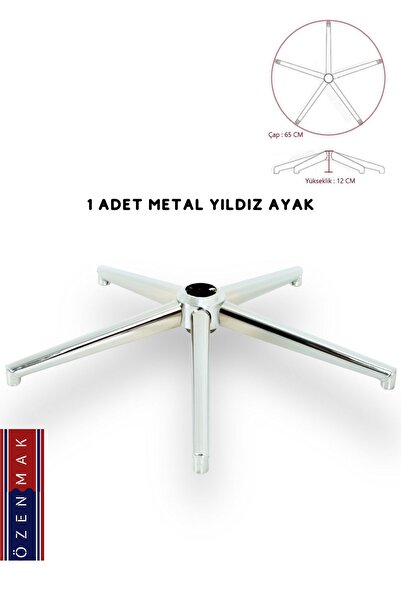 SUNNYLINE Özenmak Krom Yıldız Ayak Ofis Koltuğu Oyuncu Koltuğu Makam Koltuğu ...