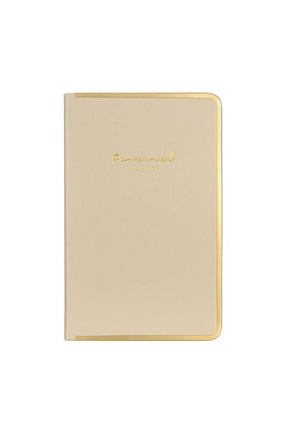 Victoria's Journals Vj Monaco Vegan Δερμάτινο Σκληρό Εξώφυλλο Planner Notebook 100 gr Ivory Paper. 192 Σελίδες Κρέμα