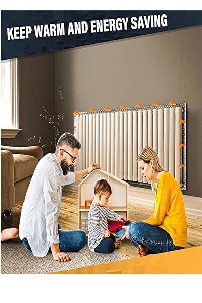 UYDEE 5 Adet Petek Kalorifer Arkası Isı Yalıtım Izolasyon Levhası Radyatör Arkalığı Plaka 3 Mm5