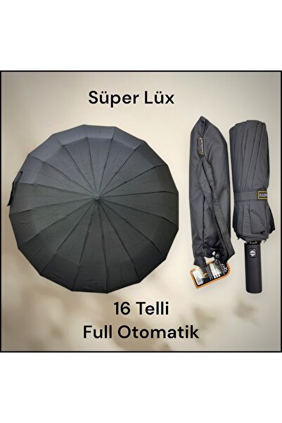 Rainwalker Premium 16 Telli Rüzgarda Kırılmayan Tam Otomatik Şemsiye