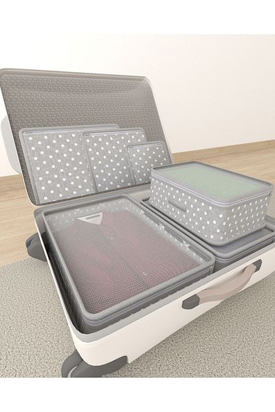 HOMELİFE EV TEKSTİL Polka Dot Baby Birth Hospital Exit Organization Bag