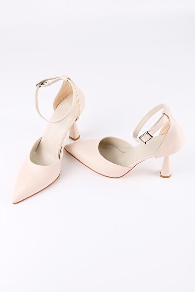 Glenz Women's Stiletto Pointed Ankle Buckle Heeled Shoes Ts1137