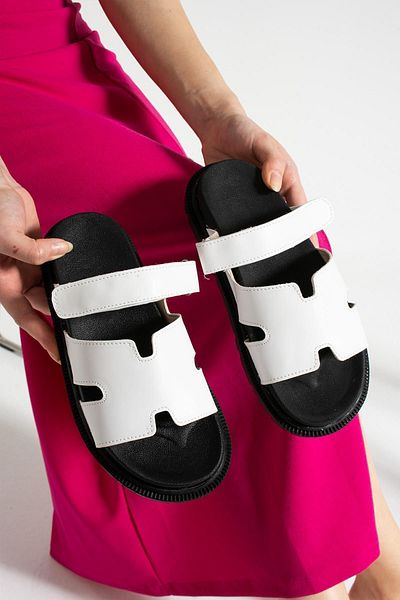 Glenz Γυναικεία Σανδάλια Velcro Παντόφλες TS1176
