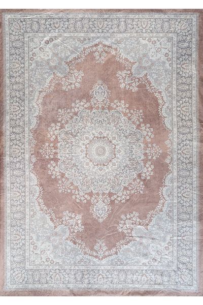 RENKLİBUTİK Modern Patterned Velvet Carpet Cover - Elastic and Non-Slip, Washable, 9 M2