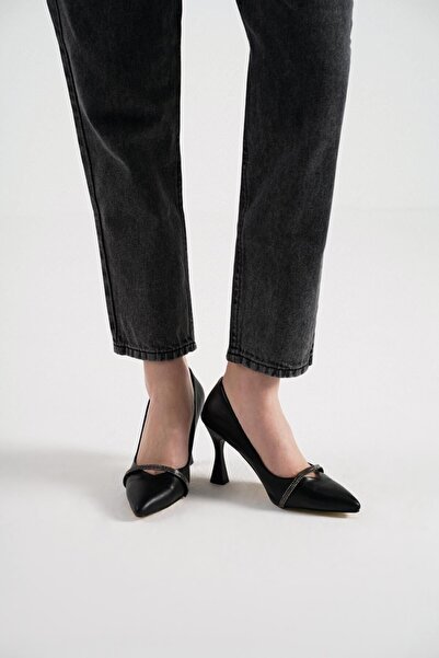 Glenz Women's Stone Heeled Shoes Ts1096