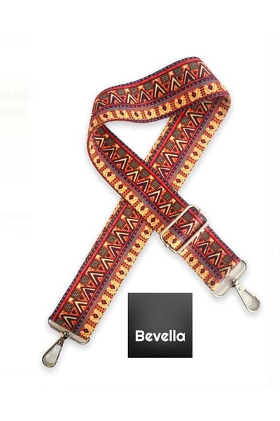 Bevella مقبض حقيبة قابل للتعديل من البوليستر - حزام الهاتف (120 سم) / نمط أزتيك