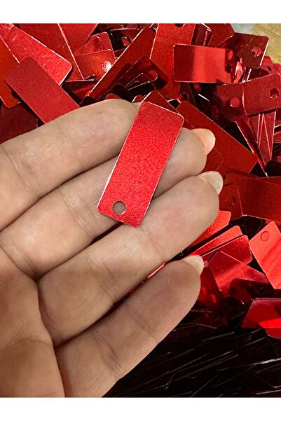 Gönülden Tasarım 50 de bucăți roșii tăiate cu laser pentru saci - 4x2 cm pent...