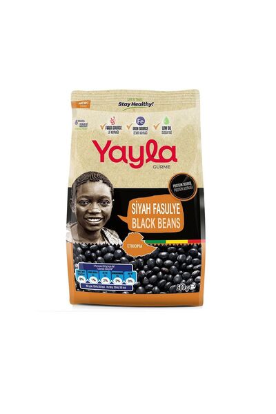 Yayla Gurme Siyah Fasulye 500 Gr x 4 Adet