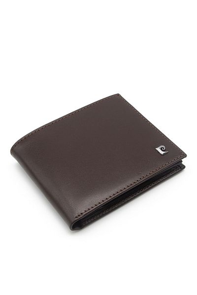 Pierre Cardin Men's Leather Wallet Brown Analin - 2062D06