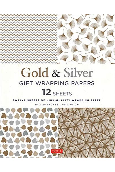 Ingram Gold & Silver Gift Wrapping Papers 12 Sheets 18 X 24 Inch 45 X 61 Cm Wrapping Paper