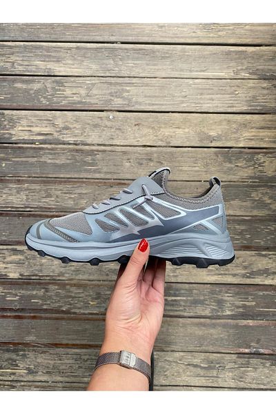 Bulldozer 241446   Smoked Men's Orthopedic Sneakers - Thick Sole, Light Mesh, Outdoor Walking Casual Sports Shoes