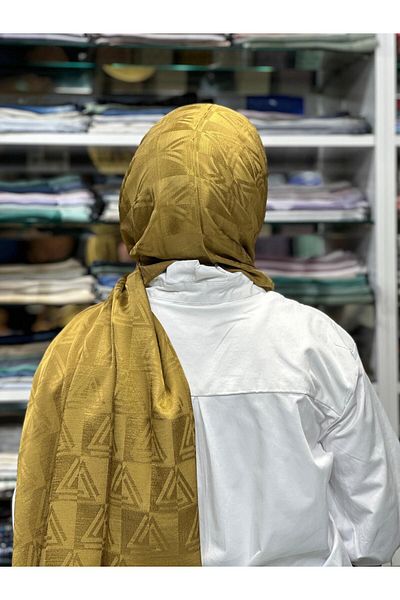 PİRAMİT Aura Logo Pattern Shawl
