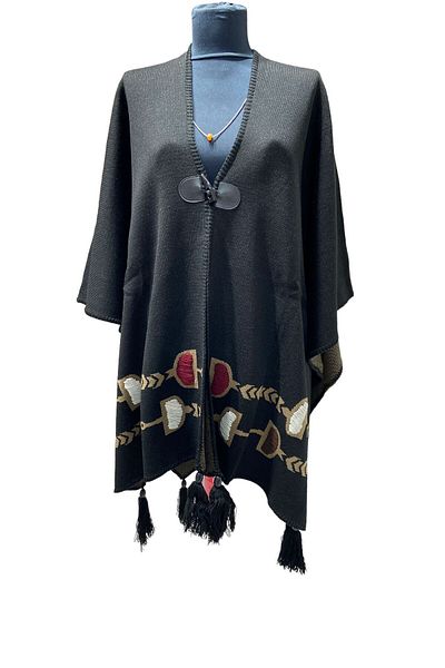 mim eşarp Akmoda - Thick Winter Knitwear Long Poncho