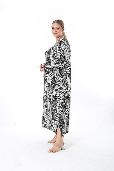 XL Modam Γυναικείο φόρεμα μεγάλου μεγέθους Strandart One Size Bust 140 cm Βάση 144 cm Lycra Cashmere