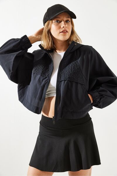 Bianco Lucci Damen-Regenmantel mit Kapuze und Rückendeckel MBMS001 - 60501001