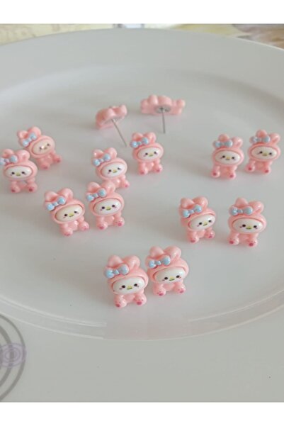 Shisa For Kids Kız Çocuk My melody sanrio küpe, rodyum (152)