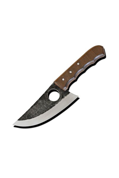 Bursa Delikli Sivri Uç Çakı Kamp Bıçağı Dövme Çelik Almazan Küçük Boy Şef Bıç...