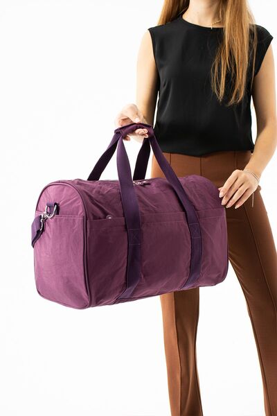 Çanta Trend Unisex Spor Çantası, Seyahat Çantası Su Geçirmez Kumaş Omuz Askıl...