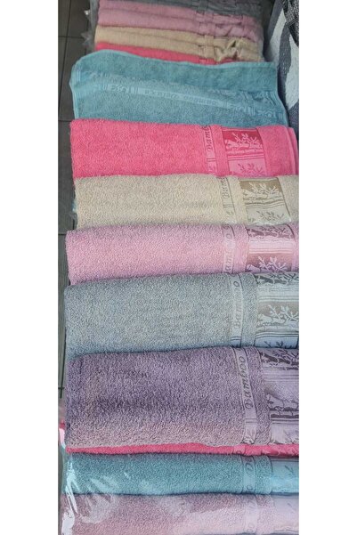 aktartekstil 6 Πετσέτες χεριών με σχέδιο μπαμπού - 50*90 cm