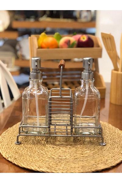ÇIRPAN EV Γκρι Stand - Σετ 2 δοσομετρητών Sivi Soap
