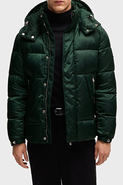 BOSS Logolu Regular Fit Çıkarılabilir Kapüşonlu Şişme Mont Erkek MONT 50525364 385