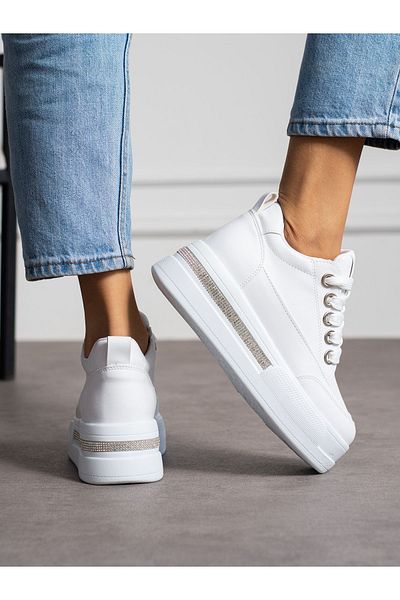 Alemdar Shoes Γυναικεία Sneakers με Λευκή Πέτρα - FEMİ