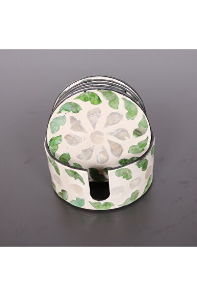 Mylamp Muteber Natural Pearlescent Boxed 6-Piece Coasters