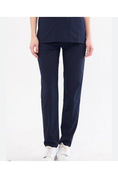 ÇİZGİ Navy Blue Striped Terikoton Single Bottom Trousers