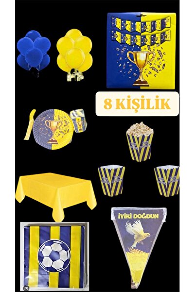 partideyince Fenerbhçe taraftar 8 Kişilik Parti seti fb fenerbhçe FB Dolu dol...
