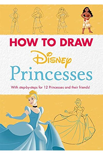 Gardners Books ديزني كيفية رسم الأميرات مع خطوات خطوة بخطوة لـ 12 أميرة وأصدق...