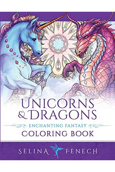 Ingram Unicorns And Dragons Enchanting Fantasy Coloring Book