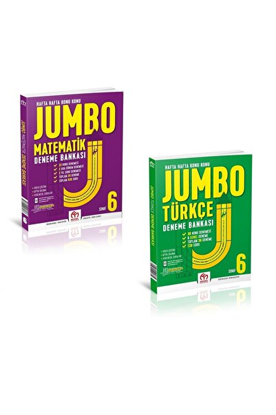 Model Eğitim Yayınları 6. Sınıf Jumbo Matematik+Türkçe Deneme Bankası Seti (2...
