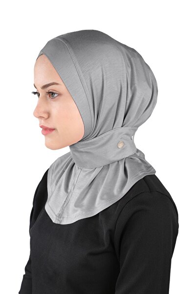 Ecardin Σκούρο Γκρι Σάλι Βισκόζης - Cross Lycra, St 329