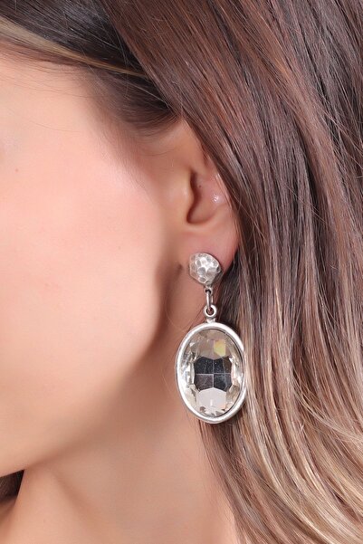 LABALABA Kadın Antik Gümüş Kaplama Taşlı Hürrem Küpe