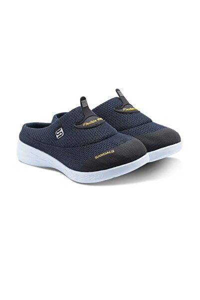 sandal spor Жіночі нековзні тонкі підошви ортопедичні сітчасті бахіли Doctor Nurse Hospital Cook Slippers Ss001-0258 Navy Blue