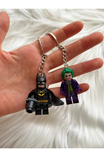 womistore Batman Ve Joker Mini Figür Çift Anahtarlık