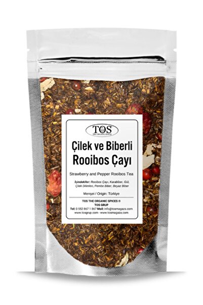 TOS The Organic Spices 40 جرام شاي رويبوس - فراولة وفلفل مفصل (1. الجودة) شاي...