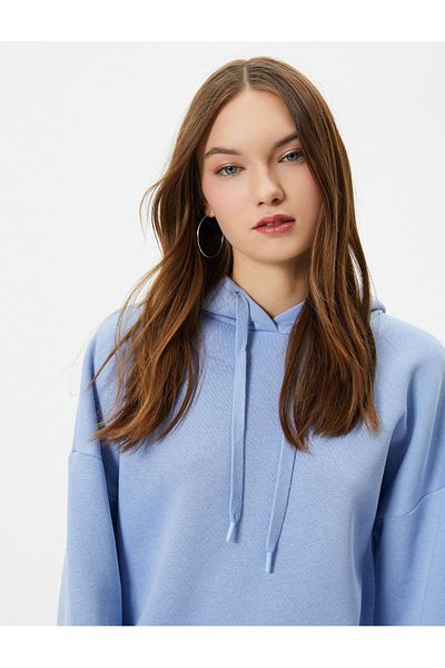 Koton Basic Sweatshirt Hooded Long Sleeve