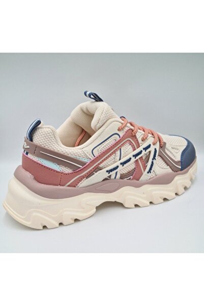 Jump 30852 Bej Renk Kalın Taban Kadın Sneaker Spor Ayakkabı