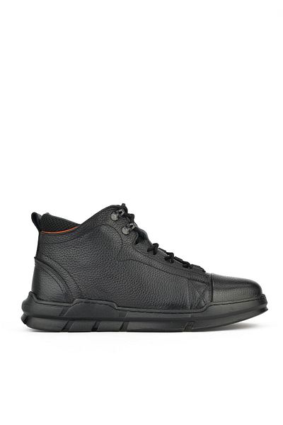 Ziya Men's Genuine Leather Boots 1431040 Zk2201 Black